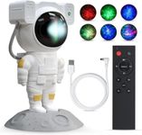 Fire Turtle Astronaut Galaxy Star Projector Night Light, Light With Nebula,Timer&Remote Control,Ceiling Projector, Acrylonitrile Butadiene Styrene, Led, White