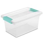 STERILITE Medium Clip Box Clear Storage Tote Container with Lid (8 Pack)