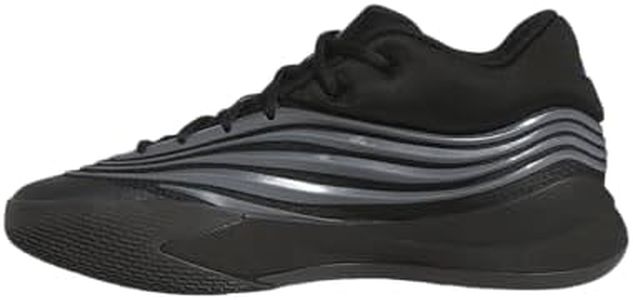 adidas Unisex-Adult Dame X Basketball, Black/Iron Metallic/Lucid Blue, 10.5