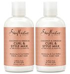 Shea Moisture Coconut & Hibiscus Curl & Style Milk 8 Ounce (235ml) (2 Pack)