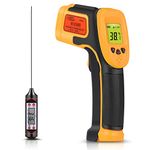 SOVARCATE Infrared Digital Laser Probe Temperature Gun for Cooking/Air/Refrigerator , 26°F~1022°F/-32°C - 550°C