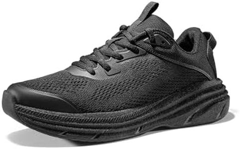 NORTIV 8 Men's Running Walking Tennis Shoes FlexLife Comfortable Cushioning Non-Slip Breathable Athletic Gym Workout Cross Trainer Jogging Sneakers,Size 11,Black,SNRR241M