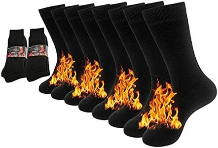 NovForth 2/4 Pairs Thick Thermal Socks Insulated Heated Heavy Warm Socks For Winter Cold Weather