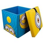 Minions Sound Cube with Rechargeable Bluetooth Speaker, Seat & Storage, USB cable included, Officially Licensed Minions Merchandise.