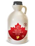 47° North Canadian Single Source Organic Maple Syrup, Grade A Dark Robust 1000ml (3x 1000ml)