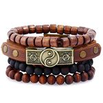 Leather With Beads Bracelets