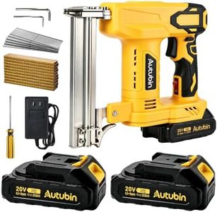 Autubin 18GA Cordless Brad Nailer, 2-in-1 Electric Nail and Staple Gun Kit