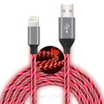LED iPhone Charger Cord Light Up Lightning Cable | MFi Certified Apple Charger | Cool USB Fast Charging for iPhone 12 11 Pro Max XR X SE 8 Plus, iPad iPod and More (Red, 6ft)