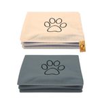 Foodie Puppies Dog Bath Towel Quick Drying Towel - (Drying Towel, 60x115cm)(Pack of 2) for Dogs, Cats, Other Pets |Extra Large Soft Absorbent Microfiber Grooming Dog Bath Towel (Colour May Vary)