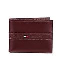 Tommy Hilfiger Men's Ranger Leather Passcase Wallet, burgundy, One Size