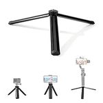 Mini Tripod Phone Tripod Stand Small Tabletop Tripod Portable Travel Tripod with 1/4" Screw for Smartphone GoPro Webcam Camcorder Gimbal Black 4.33 inch