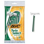 BIC Twin Select, Sensitive Skin, Disposable Shaver for Men, 10-Count Packages (Pack of 3)