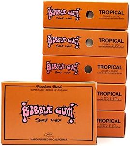 Bubble Gum Surf Wax Premium Formula Tropical 6 Pack
