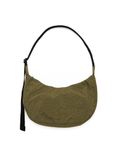 BAGGU Women's Medium Nylon Crescent Bag, Seaweed, One Size