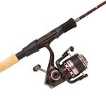 Abu Garcia Tormentor Spinning Combo, Fishing Rod and Reel Combo, Ready to fish setup - Berkley Fireline Ultra 8 Braided Line, Predator Fishing,Pike/Perch/Zander, Unisex, burgundy, 3.04m | 12-36g