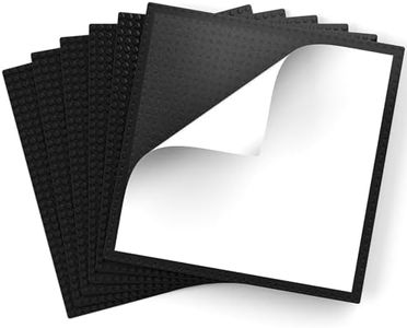 Pokiiulk Classic Baseplates, Peel and Stick Base Plates for Building Bricks, Compatible with Major Brands, Self-Adhersive Base for Bricks 10" x 10", 6 Pack Black…