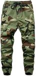 LOKTARC Toddler Boys Cargo Joggers Pull-On Slim Fit Camouflage Pants Jungle Camo 6-7 Years/Size 130