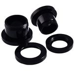 ANAZOZ Pierced Earring Sets for Women 16mm,Acrylic Body Jewelry Black Piercing Jewelry Kit 2Pcs Black Hoop