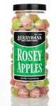 Original Rosey Apples Rosy Apples Retro Boiled Sweets Gift Jar by Berrymans Sweet Shop - Classic Sweets, Traditional Taste.