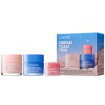 LANEIGE Dream Team Trio: Water Sleeping Mask, Lip Sleeping Mask, Bouncy and Firm Mask, Barrier-Boosting Hydration Travel Sized