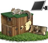 BirdoorKam Horizontal Smart Squirrel Box with Camera,Eye-Level Full Profile