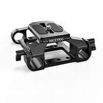 NICEYRIG Light-Weight Baseplate with 15mm Rod Rail Clamp Applicable for DSLR Mirrorless Camera Camcorder Follow Focus, Matte Box, Lens Support - 533