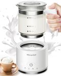 Milk Frother Electric 4 in 1 - Morpilot Automatic Milk Frothers 500ml Silent Operation Hot & Cold Milk Foamer Temperature Control Milk Steamer Warmer for Coffee Latte Cappuccino