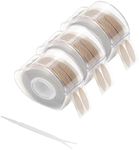 1800pcs Anjoize Eyelid Lift, Anjoize Invisible Eyelid Lifter Strips Kit, Anjoize Self-Adhesive Invisible Double Eyelid Tape with Tools (Large,Heart-Brown)