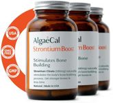 AlgaeCal - Strontium Boost, Natural Strontium Supplement for Bone Density Increase, Strontium Citrate 680 mg, Easy to Swallow for Bone Health & Bone Strength, Gluten Free-Save More with 3 Month Supply