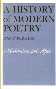 A History of Modern Poetry – Modernism & After