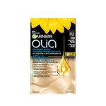 Garnier Olia Permanent Hair Dye, Ammonia-Free Hair Color, 110 Super Light Natural Blonde, Long-Lasting Hair Shine With 60% Oils, 1 Application