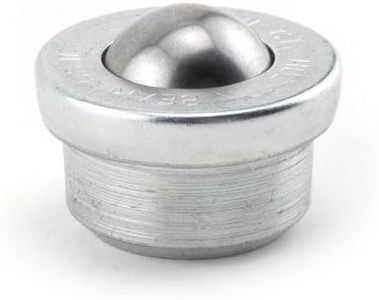 Hudson Bearings MBT-1 Drop-in Style Machined Mounted Ball Transfer, Carbon Steel, 1" Diameter, 200 lbs Load Capacity (Case of 10)