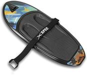 Xspec Kneeboard with Hook for Knee Surfing Boating Waterboarding with Padded Foam Surface, Black