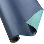 Retrify Navy Blue Gift Wrapping Paper Roll, Large Pearl Shine Solid Color Packing Paper for Birthday, Graduation, Christmas, New Year's Eve - 17 Inches x 32.8 Feet