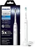 Phillips Sonicare Sonicare ProtectiveClean Removes up to 7x More Plaque, Long lasting 4 day Battery Life Rechargeable Electric Toothbrush, White/Grey