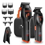 MAXGROOM Electric Hair Clippers Men, 2-in-1 Cordless Hair Trimmer 9000RPM Magnetic Levitation Professional Haircut Grooming Kit, 2000mAh Longer Battery Life Rechargeable Barber Clipper Set