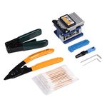 FTTH Splicing Splice Fiber Optic Stripping Tool Kit Set with Fiber Cleaver FC-6S FTTH Splice Kit