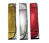 HAOCHENG Reflective Folding Foil Metallic Car Windscreen Sun Shade Universal 3 Colours UK (Foil Car Shade Silver)