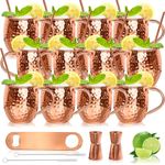 LINALL Moscow Mule Copper Mugs- Set