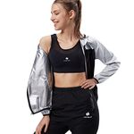 HOTSUIT Sauna Suit for Women Sweat Suits Gym Workout Exercise Sauna Jacket Pant Full Body, XL