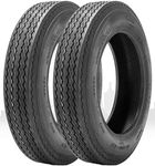 HALBERD 4.80-12 Trailer Tires, 4.80x12 6PR Load Range C for Log Splitter/Cement Mixer/Small Boat/Water Trailer (Pack of 2)