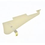 KAISH Solid Cream 1 Ply LP Guitar Pickguard with Gold Stainless Steel Bracket and Steel Mounting Screws for USA Les Paul