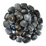 Labradorite Gem Stones - Polished Stones - Tumbled Stones and Crystals Bulk - Stones for Planters - Meditation Accessories - Rocks for Tumbling - Decorative Rocks - Spiritual Gifts - 1/2LB