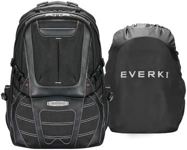 EVERKI Concept 2 Professional Laptop Backpack – Travel Backpack for Men, Laptop Bag Fits 17.3-Inch – 30L Durable Business Back Pack with Ballistic Nylon & Leather – Black (EKP133B)