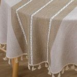 ColorBird Farmhouse Tablecloth Heav