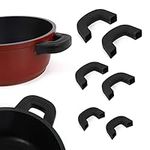 6pcs Silicone Pot Handle, Pot Holder Pan Handle, Pot Handle Insulation Accessories, Silicone Handle, Silicone Pot Earrings, Anti-scald Hand Protector, Suitable for Pans, Casserole, Frying Pans