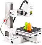 Hamwesh Beginner 3D Printer, Compact Printer with Easy Setup and Auto Leveling, 100x100x100mm Build Volume, Supports PLA and TPU Filaments, for Home and School Projects (White)