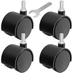 2 Inch Plastic Casters Set of 4, M8