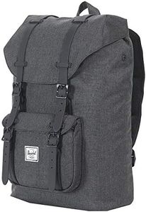 Herschel Little America Mid-Volume Casual Crosshatch Negro/Negro, 17L