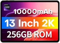 TECLAST T65Max Tablet, 13" Android Tablet with 256GB ROM, Helio G99 Octa-core for Gaming, Android 14 tableta, 10000mAh/18W Fast Charge, 13 inch Large Tablets with Widevine L1, 2.4G/5G WiFi, 8+13MP